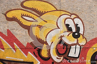 Street art in Rome, Testaccio district Editorial Stock Photo